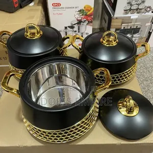 Luxury 3in1 Stainless Steel Quality Food Warmer Set