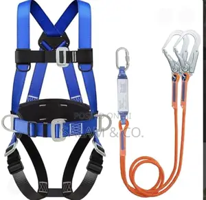 Industrial Full Body Safety Harness Double Hook With Shock Absorber