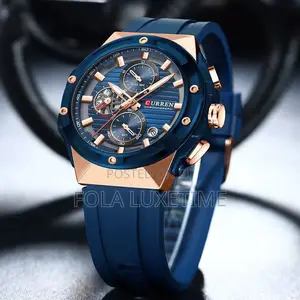 Curren Rubber Chronograph 3pin