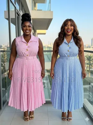 Valentina Sleeveless Stripe Gown