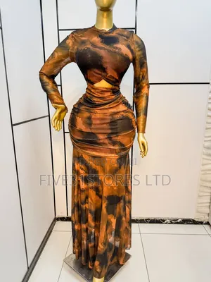 Muna Long Meshed Dress