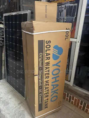 200 Liter Yohako Solar Water Heater With Complete Accessories.