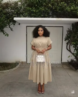 Beige Midi Dress