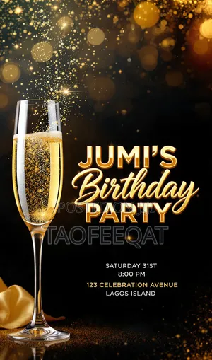 Luxury Birthday Flyer Design