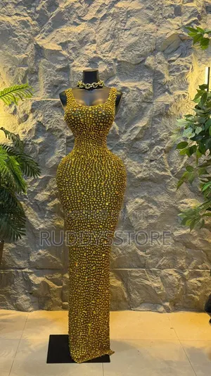 Brown Glitter Bodycon Dress