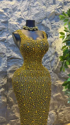 Brown Glitter Bodycon Dress