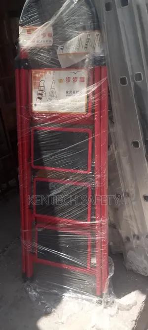 Red Platform Ladders 4step