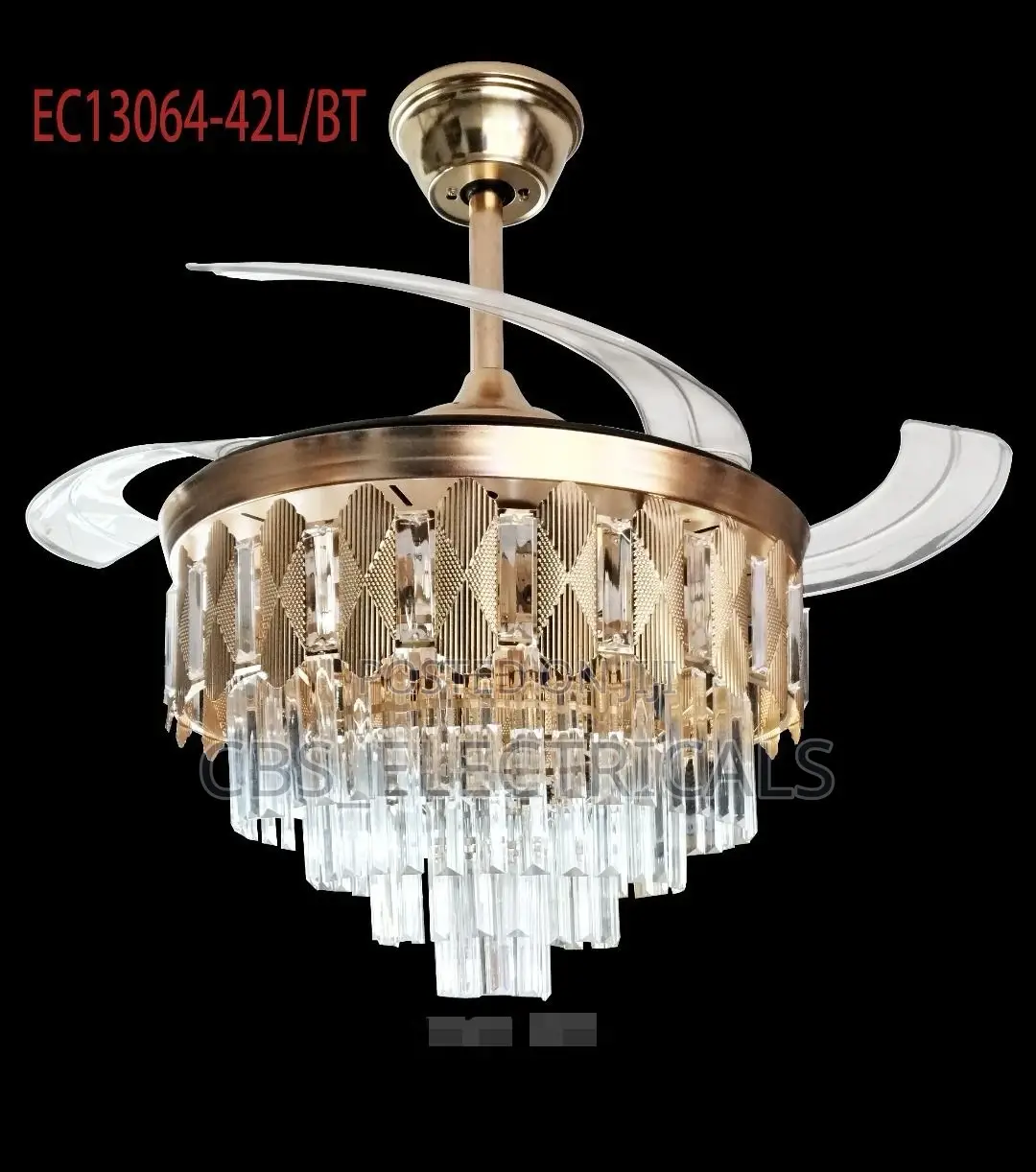 Crystal Chandelier Fan