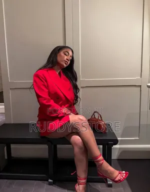 Red Structured Blazer