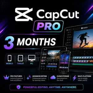Capcut Pro Subscription (Mobile, Tablet, Pc) 1 Months