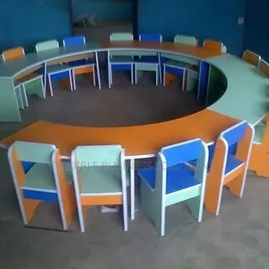 School Desk and 16 Chairs for Pupils/Children.