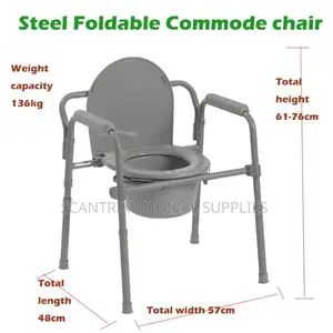Portable Commode Chair for Easy Mobility and Use