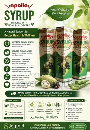 Apollo Syrup- Anti Inflammatory Immunotherapy, Blood Purifier