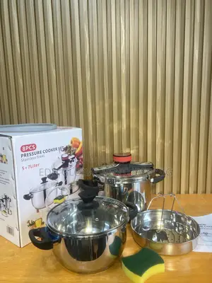 Classic 8 Pieces Pressure Cooker Set, Stainless Steel 5 7litres Pots