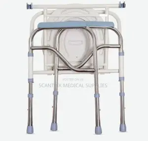 Ergonomic Backrest Commode Chair for Improved Support