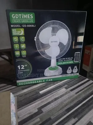 Solar Table Fan Gdtimes