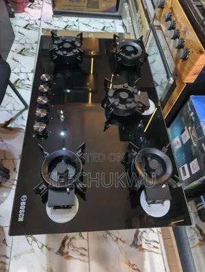 Original Bosch Inbuilt Cabinet Flips Up 90cm 5 Burners Gas Cooker Hob
