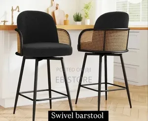 Modern Swivel Bar Stool – Adjustable Height Kitchen Bar Seating