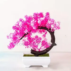 Artificial Plants Bonsai Pot Plant Flowers Deco