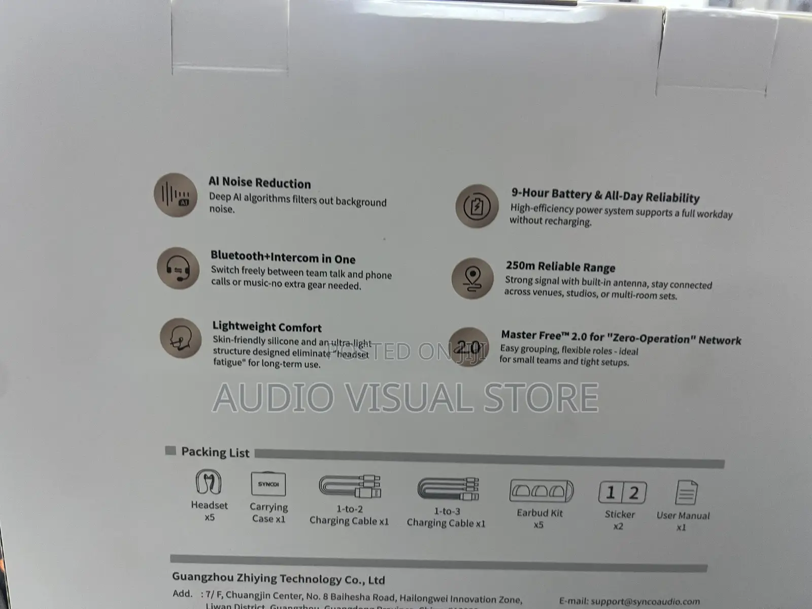 Synco Xtalk S5 Is a Full-Duplex Wireless Intercom.