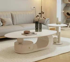 Elegant White Marble Center Table
