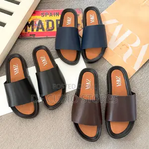 Zara Leather Slippers
