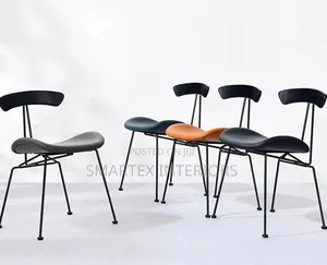 Imported Quality Leather Wooden Back Dining Chair