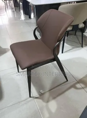 Best Quality Leather Iron Leg Dining Chair