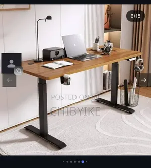 1.6meter Adjustable Table Best Quality Brown Top
