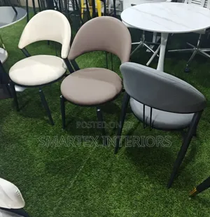 Best Quality Leather Iron Leg Dining Chair