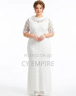 Timeless Elegant Pure White Guipure Lace Dress