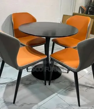 Round Marble Dinning Table With 4 Chairs