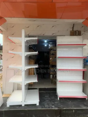 Single and Double Supermarket Shelves.