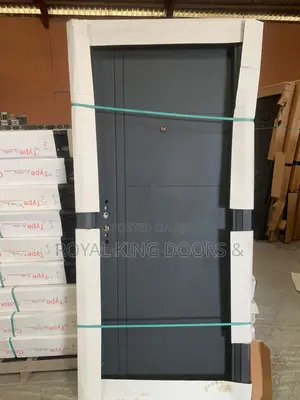 70mm Steel Security Doors Black