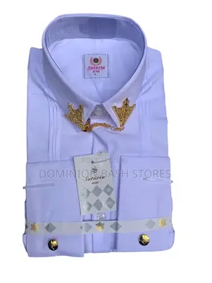 Designer White Saturia Shirt