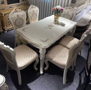 Elegant 4-Seater Classic Dining Table Set