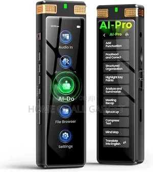 Digital Voice Recorder Featuring a Full Touchscreen,