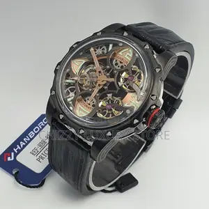 Hanboro Quality Luxury Men Automatic Engine Wristwatch
