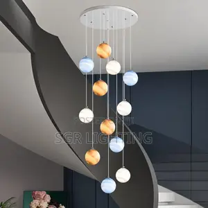 Modern Stair Chandelier Pendant Lights Indoor Lighting Ceiling Lamp