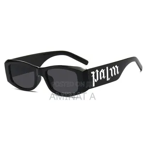 Unisex Hip Hop Palm Angels Square Sunglasses