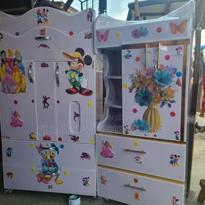 Baby Wooden Wardrobe With Drawers
