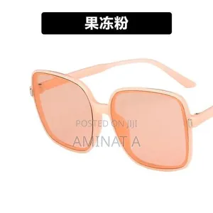 Two Tone Trendy Square Sunglasses