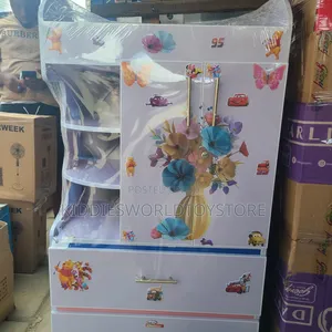 Baby Wooden Wardrobe With Drawers