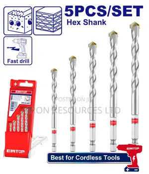5 PCS Masonry Drill Bits Set