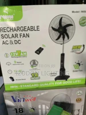 Original Rechargeable Solar Ac Dc Mist Fan