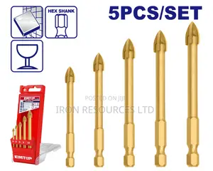 5 PCS Glass Drill Bits