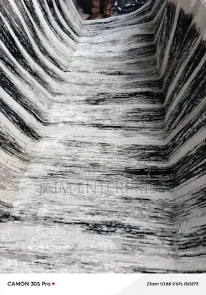 8 by 10 Dark Grey and Silver Cream American Turkish Rug