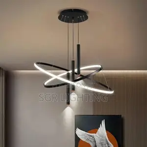 Modern Round Led Chandeliers for Living Room Dining Room Kitchen