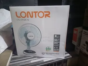 Table Fan Lontor Rechargeable