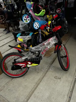 Red and Black 20-Inch Children's Mountain Bicycle
